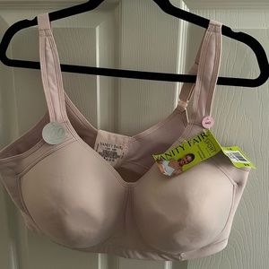 NWT vanity fair wireless bra 44D